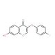 3-(4-Fluoro-phenoxy)-7-hydroxy-chromen-4-one 的分子结构, CAS编号: 124330-34-3 3-(4-Fluoro-phenoxy)-7-hydroxy-chromen-4-one (CAS 124330-34-3) - chemical structure image