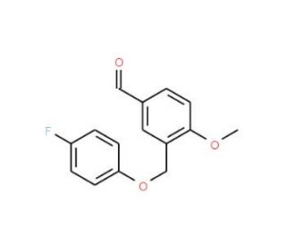 3-(4-Fluoro-phenoxymethyl)-4-methoxy-benzaldehyde - chemical structure image