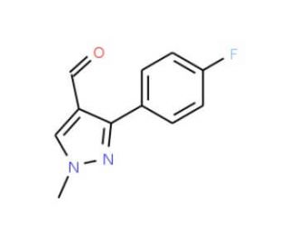 3-(4-Fluoro-phenyl)-1-methyl-1H-pyrazole-4-carbaldehyde - chemical structure image