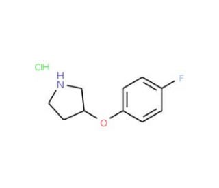 3-(4-Fluorophenoxy)pyrrolidine hydrochloride (CAS 23123-11-7) - chemical structure image