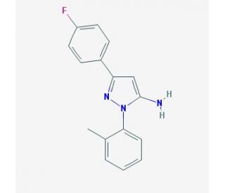 3-(4-fluorophenyl)-1-(2-methylphenyl)-1H-pyrazol-5-amine - chemical structure image