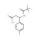 3-(4-Fluorophenyl)-3-[(2,2,2-trifluoroacetyl)amino]propanoic acid (CAS 117291-16-4) - chemical structure image