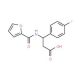 3-(4-Fluorophenyl)-3-[(furan-2-carbonyl)amino]-propionic acid - chemical structure image