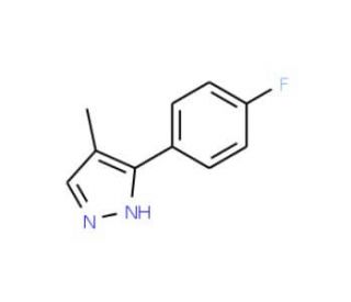 3-(4-Fluorophenyl)-4-methyl-1H-pyrazole - chemical structure image