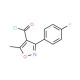 3-(4-Fluorophenyl)-5-methylisoxazole-4-carbonyl chloride (CAS 465514-05-0) - chemical structure image
