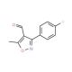 3-(4-Fluorophenyl)-5-methylisoxazole-4-carboxaldehyde (CAS 869496-66-2) - chemical structure image