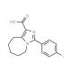 3-(4-fluorophenyl)-6,7,8,9-tetrahydro-5H-imidazo[1,5-a]azepine-1-carboxylic acid - chemical structure image