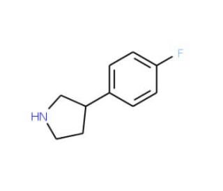 3-(4-Fluorophenyl)pyrrolidine (CAS 144620-11-1) - chemical structure image