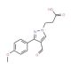 3-[4-Formyl-3-(4-methoxyphenyl)-1H-pyrazol-1-yl]-propanoic acid - chemical structure image