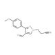 3-[4-formyl-3-(4-methoxyphenyl)-1H-pyrazol-1-yl]propanenitrile - chemical structure image