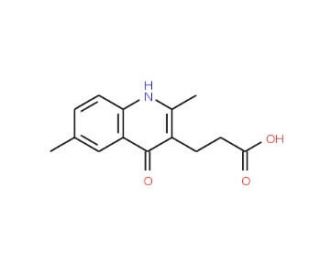 3-(4-Hydroxy-2,6-dimethyl-quinolin-3-yl)-propionic acid - chemical structure image