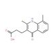 3-(4-Hydroxy-2,8-dimethyl-quinolin-3-yl)-propionic acid - chemical structure image