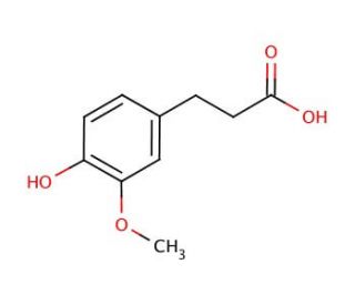 3-(4-Hydroxy-3-methoxyphenyl)propionic acid (CAS 1135-23-5) - chemical structure image