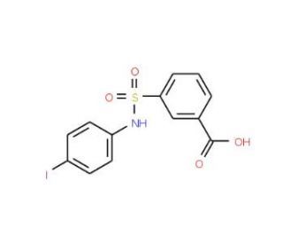 3-(4-Iodo-phenylsulfamoyl)-benzoic acid - chemical structure image