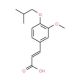 3-(4-isobutoxy-3-methoxyphenyl)acrylic acid - chemical structure image