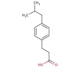 3-(4-Isobutylphenyl)propanoic Acid - chemical structure image