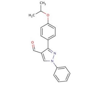 3-(4-isopropoxyphenyl)-1-phenyl-1H-pyrazole-4-carbaldehyde - chemical structure image