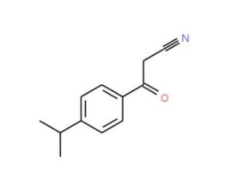 3-(4-isopropylphenyl)-3-oxopropanenitrile (CAS 199102-70-0) - chemical structure image