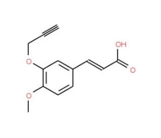 3-[4-Methoxy-3-(2-propynyloxy)phenyl]acrylic acid - chemical structure image