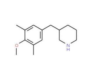 3-(4-Methoxy-3,5-dimethyl-benzyl)-piperidine (CAS 779323-34-1) - chemical structure image