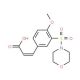 3-[4-Methoxy-3-(morpholine-4-sulfonyl)-phenyl]-acrylic acid - chemical structure image