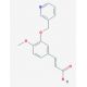 3-[4-methoxy-3-(pyridin-3-ylmethoxy)phenyl]acrylic acid - chemical structure image