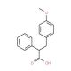 3-(4-Methoxy-phenyl)-2-phenyl-propionic acid (CAS 4314-68-5) - chemical structure image