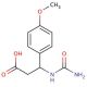 3-(4-Methoxy-phenyl)-3-ureido-propionic acid - chemical structure image