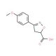 3-(4-Methoxy-phenyl)-4,5-dihydro-isoxazole-5-carboxylic acid (CAS 473253-40-6) - chemical structure image