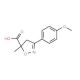 3-(4-Methoxy-phenyl)-5-methyl-4,5-dihydro-isoxazole-5-carboxylic acid - chemical structure image