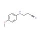 3-(4-Methoxy-phenylamino)-propionitrile (CAS 33141-33-2) - chemical structure image