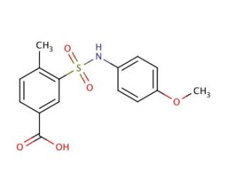 3-(4-Methoxy-phenylsulfamoyl)-4-methyl-benzoic acid - chemical structure image