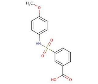 3-(4-Methoxy-phenylsulfamoyl)-benzoic acid - chemical structure image