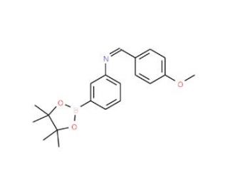 3-(4-Methoxybenzylidineamino)benzeneboronic acid pinacol ester (CAS 380151-91-7) - chemical structure image