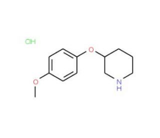 3-(4-Methoxyphenoxy)piperidine hydrochloride - chemical structure image