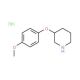 3-(4-Methoxyphenoxy)piperidine hydrochloride - chemical structure image