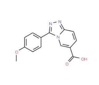 3-(4-Methoxyphenyl)[1,2,4]triazolo[4,3-a]pyridine-6-carboxylic acid - chemical structure image
