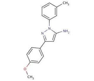 3-(4-methoxyphenyl)-1-(3-methylphenyl)-1H-pyrazol-5-amine - chemical structure image