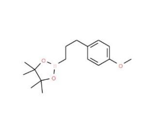 3-(4-Methoxyphenyl)-1-propylboronic acid pinacol ester (CAS 1073371-72-8) - chemical structure image