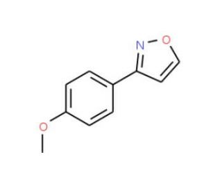 3-(4-Methoxyphenyl)isoxazole (CAS 61428-20-4) - chemical structure image