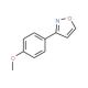 3-(4-Methoxyphenyl)isoxazole (CAS 61428-20-4) - chemical structure image