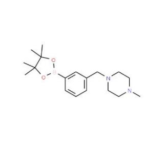 3-(4-Methyl-1-piperazinylmethyl)benzeneboronic acid pinacol ester (CAS 883738-27-0) - chemical structure image