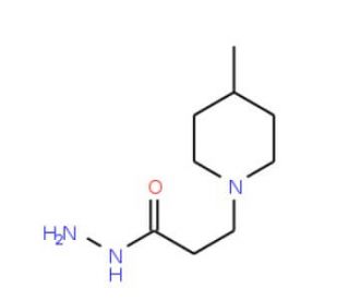 3-(4-Methyl-1-piperidinyl)propanohydrazide - chemical structure image