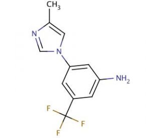 3-(4-Methyl-1H-imidazol-1-yl)-5-trifluoromethylaniline - chemical structure image