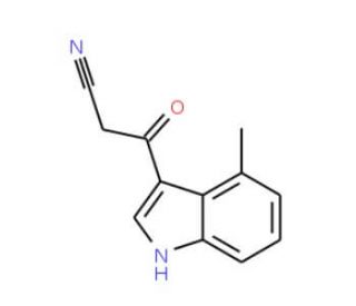 3-(4-methyl-1H-indol-3-yl)-3-oxopropanenitrile - chemical structure image