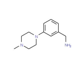 3-(4-Methyl-piperazin-1-yl)-benzylamine (CAS 672325-37-0) - chemical structure image