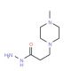3-(4-Methyl-piperazin-1-yl)-propionic acid hydrazide (CAS 24636-93-9) - chemical structure image