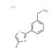 3-(4-Methyl-thiazol-2-yl)-benzylamine hydrochloride - chemical structure image