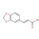 3,4-(Methylenedioxy)cinnamic acid, predominantly trans (CAS 2373-80-0) - chemical structure image