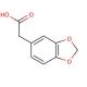 3,4-(Methylenedioxy)phenylacetic acid (CAS 2861-28-1) - chemical structure image